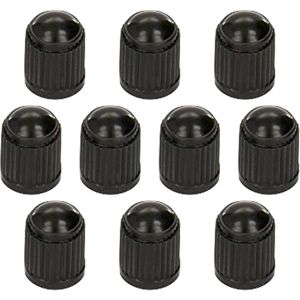 AOUGO 10pcs Tyre Valve Cap/Plastic Dust Caps/Cover Black for Universal fit Schrader Valves commonly used on Car Tyres, Bikes, Bicycles, Motorbikes Prams AOUGO 10pcs Tyre Valve Cap/Plastic Dust Caps/Cover Black for Universal fit Schrader Valves commonly used on Car Tyres, Bikes, Bicycles, Motorbikes Prams