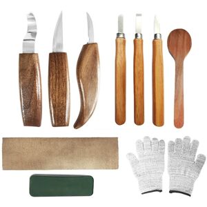 SERBIA 10pcs Outils Sculpture sur Bois, Kit Sculpture Bois avec 3 ux à Bois, 3 Couteau Sculpture Bois,Gants, Professionnels Outillage Bois Sculpter pour SERBIA 10pcs Outils Sculpture sur Bois, Kit Sculpture Bois avec 3 ux à Bois, 3 Couteau Sculpture Bois,Gants, Professionnels Outillage Bois Sculpter pour