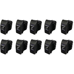 TLILY 10X 12V 20A Winch in Winch Out on-off-on Rocker Switch 7 Pin led Blue TLILY 10X 12V 20A Winch in Winch Out on-off-on Rocker Switch 7 Pin led Blue