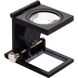 Csparkv - 10X led Table Magnifier Thread Counting Zinc Alloy and Glass Foldable with 2Led Light Scale Reading Magnifying Glass Large Lens for Home Csparkv - 10X led Table Magnifier Thread Counting Zinc Alloy and Glass Foldable with 2Led Light Scale Reading Magnifying Glass Large Lens for Home