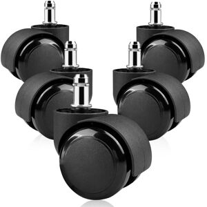 BEIJIYI 11 x 22mm Office Chair Swivel Casters, 360° Rotation for Gaming Chairs, Silent Replacement Wheels, Scratch-Free, Black BEIJIYI 11 x 22mm Office Chair Swivel Casters, 360° Rotation for Gaming Chairs, Silent Replacement Wheels, Scratch-Free, Black