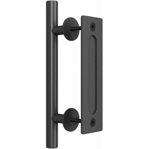 Aiperq - 11.5 Inch Sliding Barn Door Hardware with Flush Handle and Flush Barn Door Pull Kit for Garage Door Closet Aiperq - 11.5 Inch Sliding Barn Door Hardware with Flush Handle and Flush Barn Door Pull Kit for Garage Door Closet