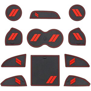TLILY 11Pcs/Set Customized Compatible for 2015-2020 2021 Cup Door Center Console Liner Interior Accessories TLILY 11Pcs/Set Customized Compatible for 2015-2020 2021 Cup Door Center Console Liner Interior Accessories