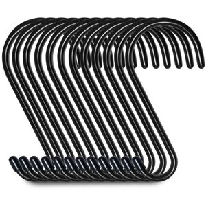 Linghhang - 12 Pack 15cm s Hooks, Closet Hooks, Hanging Hooks, Hangers (12pcs, Large, Black) Linghhang - 12 Pack 15cm s Hooks, Closet Hooks, Hanging Hooks, Hangers (12pcs, Large, Black)