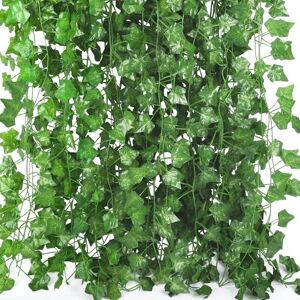 Ikodm - 12 Pack 7ft Artificial Ivy Vine Garland, Artificial Hanging Plants for Wedding, Office, Kitchen, Garden, Party, Wall Decor Ikodm - 12 Pack 7ft Artificial Ivy Vine Garland, Artificial Hanging Plants for Wedding, Office, Kitchen, Garden, Party, Wall Decor