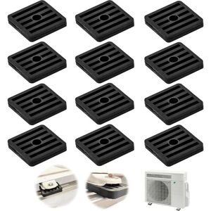 YMYNY 12 Pack Air Conditioner Rubber Shock Absorbers, Air Conditioner Anti-Vibration Feet, Condenser Support for Outdoor Split Air Conditioners, Black MUMU YMYNY 12 Pack Air Conditioner Rubber Shock Absorbers, Air Conditioner Anti-Vibration Feet, Condenser Support for Outdoor Split Air Conditioners, Black MUMU