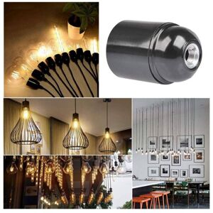TLILY 12-Pack Bakelite Lamp Holder E26/ E27 Light Socket Vintage Bulb Socket es Screw Lampholder for Ceiling/Pendent/Floor TLILY 12-Pack Bakelite Lamp Holder E26/ E27 Light Socket Vintage Bulb Socket es Screw Lampholder for Ceiling/Pendent/Floor