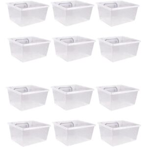 TLILY 12 Pack Clear Pegboard Bins, Pegboard Hooks, DIY Pegboard Accessories, Workbench Small Bins Fit 1/4 -1/8 Peg Board TLILY 12 Pack Clear Pegboard Bins, Pegboard Hooks, DIY Pegboard Accessories, Workbench Small Bins Fit 1/4 -1/8 Peg Board