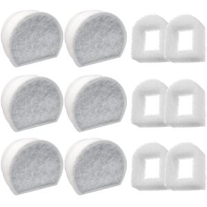 Cyslmuk - 12 Pack Foam Pre-Filters and Carbon Filter Compatible with PetSafe Drinkwell Fountain inox 360 Avalon Pagoda Seascape and Sedona Fountains, Cyslmuk - 12 Pack Foam Pre-Filters and Carbon Filter Compatible with PetSafe Drinkwell Fountain inox 360 Avalon Pagoda Seascape and Sedona Fountains,