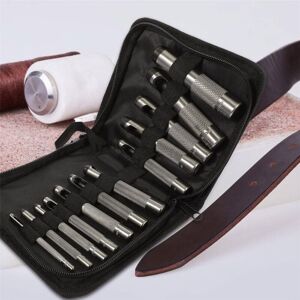 TLILY 12 PCS Steel Hollow Leather Punch Set 1/8-3/48 Inch(3-19mm) Heavy Duty Round Hole for Watch Cloth Belt Gaskets TLILY 12 PCS Steel Hollow Leather Punch Set 1/8-3/48 Inch(3-19mm) Heavy Duty Round Hole for Watch Cloth Belt Gaskets