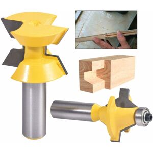 Tinor - 1/2' Shank Matching Tongue Groove Router Set Bit 120 Degree Edge Strip For diy Woodworking Tinor - 1/2' Shank Matching Tongue Groove Router Set Bit 120 Degree Edge Strip For diy Woodworking