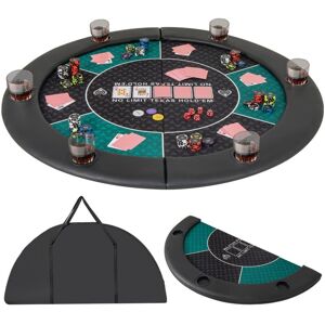 COSTWAY 120 CM 6-Player Foldable Poker Table Top Casino w/ Carrying Bag-Green COSTWAY 120 CM 6-Player Foldable Poker Table Top Casino w/ Carrying Bag-Green