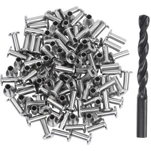 TLILY 120 Pack Stainless Steel Protector Sleeves for 1/8 inch 5/32 or 3/16 Cable Railing, T316 Marine Grade Railing Kit with Drill Bit TLILY 120 Pack Stainless Steel Protector Sleeves for 1/8 inch 5/32 or 3/16 Cable Railing, T316 Marine Grade Railing Kit with Drill Bit