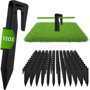 SJQKA 120 Pcs Perimeter Line Fixing Pegs, Robot Lawn Mower Ground Pegs, Lawn Mower Accessories, Boundary Line Ground Pegs SJQKA 120 Pcs Perimeter Line Fixing Pegs, Robot Lawn Mower Ground Pegs, Lawn Mower Accessories, Boundary Line Ground Pegs