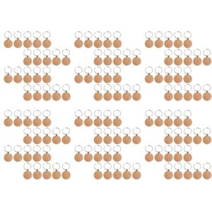 TLILY 120 Pieces Blank Wooden Keychains Personalized Round Engraving Key DIY Key Tags Can Engrave Gifts TLILY 120 Pieces Blank Wooden Keychains Personalized Round Engraving Key DIY Key Tags Can Engrave Gifts