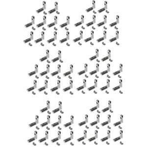 Tlily - 120Pcs Series t Slot Interior l Inside Corner Connector Joint Bracket for 2020 Series 6mm Aluminum Extrusion Profile Tlily - 120Pcs Series t Slot Interior l Inside Corner Connector Joint Bracket for 2020 Series 6mm Aluminum Extrusion Profile