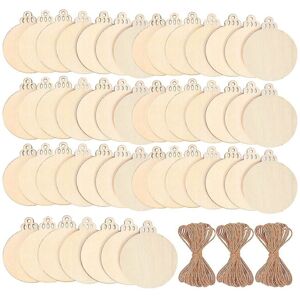 TLILY 120Pcs Wood Slices 3.5inch Wooden DIY Christmas Ornaments TLILY 120Pcs Wood Slices 3.5inch Wooden DIY Christmas Ornaments