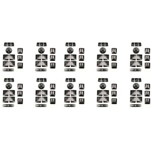 Tlily - 120x Car Door Armrest Window Switch Button Sticker for W204 X166 Tlily - 120x Car Door Armrest Window Switch Button Sticker for W204 X166