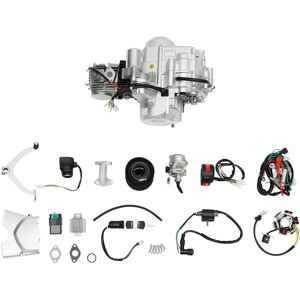 CNCEST 125cc 4-Stroke Semi Auto Engine Motor, 4 Speed CDI Engine W/Reverse, Single Cylinder Air-Cooling Motor Electric Starter Engine Motor Complete Kit Fit CNCEST 125cc 4-Stroke Semi Auto Engine Motor, 4 Speed CDI Engine W/Reverse, Single Cylinder Air-Cooling Motor Electric Starter Engine Motor Complete Kit Fit