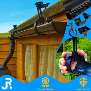 Unbranded 18FT Complete Shed Mini Guttering Kit inc. Gutter Bracket Clamps & Flexible Downpipe Unbranded 18FT Complete Shed Mini Guttering Kit inc. Gutter Bracket Clamps & Flexible Downpipe