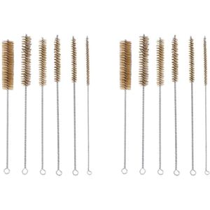 Tlily - 12Pcs Brass Tube Cleaning Brush Set Wire Polishing Tool for Pipe Cylinder Bore Hand Tlily - 12Pcs Brass Tube Cleaning Brush Set Wire Polishing Tool for Pipe Cylinder Bore Hand