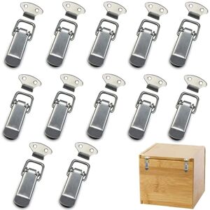 BEIJIYI 12pcs Spring Toggle Latch, Stainless Steel Toggle Latch, Stainless Steel Toggle Latch, Toggle Latch for Box, Cabinet, Drawer, Toolbox, Medical Kit BEIJIYI 12pcs Spring Toggle Latch, Stainless Steel Toggle Latch, Stainless Steel Toggle Latch, Toggle Latch for Box, Cabinet, Drawer, Toolbox, Medical Kit