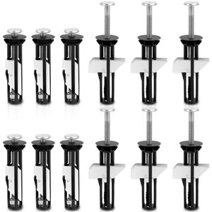 TLILY 12Pcs Toilet Screws Replacement Kit, Universal Seat Bolts with Washer Screw Nut, Quick Firm Fixing Cover TLILY 12Pcs Toilet Screws Replacement Kit, Universal Seat Bolts with Washer Screw Nut, Quick Firm Fixing Cover