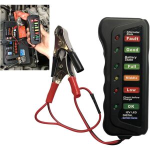 MEMKEY 12V Battery Tester 6 led Lights Car Battery Tester 12V Alternator Battery Analyzer for Car Motorcycle MEMKEY 12V Battery Tester 6 led Lights Car Battery Tester 12V Alternator Battery Analyzer for Car Motorcycle