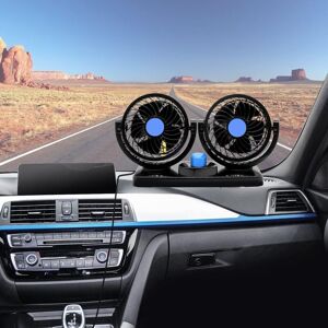 MEMKEY 12V electric car fan 360° Rotating double head air circulation fan, manual rotation, 2 speeds. (Cigarette lighter sockets, black) MEMKEY 12V electric car fan 360° Rotating double head air circulation fan, manual rotation, 2 speeds. (Cigarette lighter sockets, black)