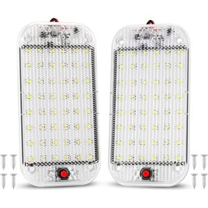 Memkey - 12V led Interior Lights, Bright Car Light Lamp, 48 LEDs with On/Off Switch for Van, Camping, Boat, 2 Pack Memkey - 12V led Interior Lights, Bright Car Light Lamp, 48 LEDs with On/Off Switch for Van, Camping, Boat, 2 Pack