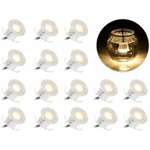 Gotrays - 12V led Recessed Spotlights, 16PCS led Deck Spotlights, 0.6W Waterproof IP67, Outdoor led Spotlights, for Pathway Increases Pool Steps Gotrays - 12V led Recessed Spotlights, 16PCS led Deck Spotlights, 0.6W Waterproof IP67, Outdoor led Spotlights, for Pathway Increases Pool Steps