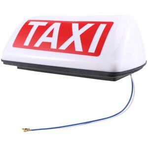 Tlily - 12V Waterproof Top Sign Magnetic Meter Cab Lamp Light led taxi Signal - White Tlily - 12V Waterproof Top Sign Magnetic Meter Cab Lamp Light led taxi Signal - White