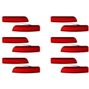 Tlily - 12X Car led Rear Bumper Reflector Brake Light Lamp for Avensis / Alphard Mki Stop Fog Lights Red Tlily - 12X Car led Rear Bumper Reflector Brake Light Lamp for Avensis / Alphard Mki Stop Fog Lights Red