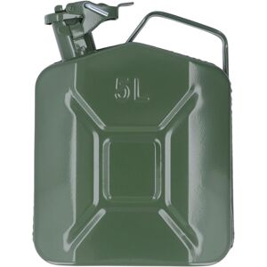 Groofoo - 1.3 Gallon 5L Gasoline Container Thickened Stainless Steel Fuel Tank Carrying Can with Portable Handle Groofoo - 1.3 Gallon 5L Gasoline Container Thickened Stainless Steel Fuel Tank Carrying Can with Portable Handle