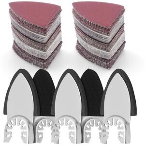 TLILY 130Pcs Oscillating Tool Sanding Pads Kit,5Pc Finger & 125Pc Sandpaper Multitool Attachments TLILY 130Pcs Oscillating Tool Sanding Pads Kit,5Pc Finger & 125Pc Sandpaper Multitool Attachments