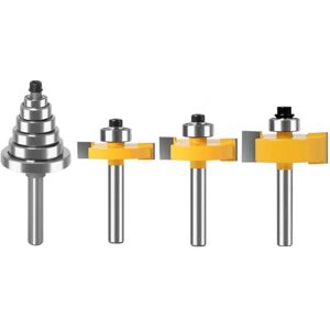 TLILY 1/4 Inch Adjustable Mortising Knife Set Bearing Notching Woodworking Router Drill Bits for Wood Grooving TLILY 1/4 Inch Adjustable Mortising Knife Set Bearing Notching Woodworking Router Drill Bits for Wood Grooving