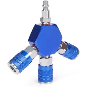 Tlily - 1/4 Inch npt 3-Way Air Manifold ,Industrial Quick Couplers Plug, Compressor Hose Accessories Connect Fittings Tlily - 1/4 Inch npt 3-Way Air Manifold ,Industrial Quick Couplers Plug, Compressor Hose Accessories Connect Fittings