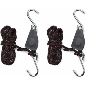 WOIYIC 1/4 Inch Rope Ratchet Straps For Grow Light 2 Pcs Adjustable Hook Rope WOIYIC 1/4 Inch Rope Ratchet Straps For Grow Light 2 Pcs Adjustable Hook Rope
