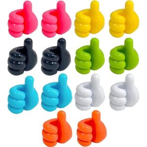 WOIYIC 14 Pack Adhesive Thumb Wall Hooks - Multi-Function Wall Hooks - Adhesive Silicone Hooks - Mini Thumb Cable Clips - Self-Adhesive Cable Clip WOIYIC 14 Pack Adhesive Thumb Wall Hooks - Multi-Function Wall Hooks - Adhesive Silicone Hooks - Mini Thumb Cable Clips - Self-Adhesive Cable Clip