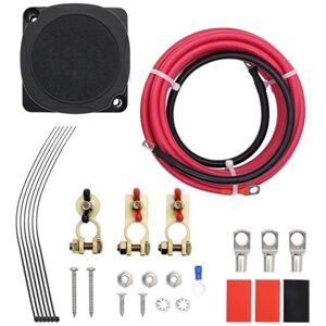 Tlily - 140A Dual Battery Isolator Kit 12V/24V Voltage Sensitive Relay Dual Battery Automatic Charger for rv Trailer utv Tlily - 140A Dual Battery Isolator Kit 12V/24V Voltage Sensitive Relay Dual Battery Automatic Charger for rv Trailer utv