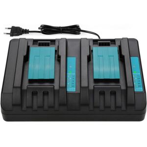 MEMKEY 14.4V 18V 4A Dual Port Charger for Makita DC18RD MEMKEY 14.4V 18V 4A Dual Port Charger for Makita DC18RD