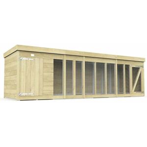 14ft x 4ft Dog Kennel and Run - Wood - L127 x W417 x H127 cm 14ft x 4ft Dog Kennel and Run - Wood - L127 x W417 x H127 cm
