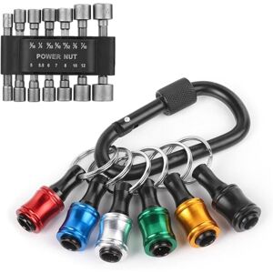 TLILY 14pcs Power Nuts Driver Drill Bit Tools Set Metric Socket Wrench Screw 1/4 Inch Hex Keys, and 6pcs TLILY 14pcs Power Nuts Driver Drill Bit Tools Set Metric Socket Wrench Screw 1/4 Inch Hex Keys, and 6pcs