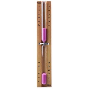 SERBIA 15 Minutes Sablier Sauna, Sablier Sauna Sable Minutes Rotatif en Bois avec Horloge en Verre et Sables Roses SERBIA 15 Minutes Sablier Sauna, Sablier Sauna Sable Minutes Rotatif en Bois avec Horloge en Verre et Sables Roses