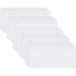 Tlily - 15 Pack Sublimation License Plate Blanks,Metal Aluminum Car Tag White,Thermal Transfer diy Custom Picture Design Tlily - 15 Pack Sublimation License Plate Blanks,Metal Aluminum Car Tag White,Thermal Transfer diy Custom Picture Design