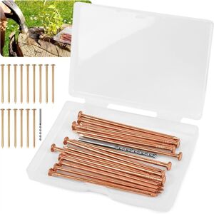 TLILY 15 Pieces Copper Nails for Killing Tree Stump , 3.15 Inch with Drill, Stake Removal Nailer Trees TLILY 15 Pieces Copper Nails for Killing Tree Stump , 3.15 Inch with Drill, Stake Removal Nailer Trees