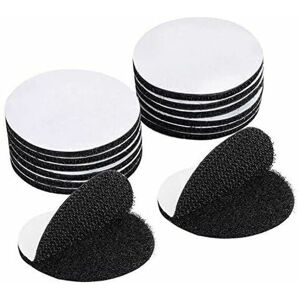 TRIMEC 15 Pièces Noir Scratch Autocollant Double Face,Bande Auto-Adhésif, Adhesif Double Face Extra Fort, Rond (5 x 5cm) TRIMEC 15 Pièces Noir Scratch Autocollant Double Face,Bande Auto-Adhésif, Adhesif Double Face Extra Fort, Rond (5 x 5cm)