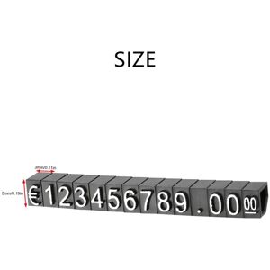 Tlily - 150 Sets Plastic Cubes Price Display Labels Number Adjustable Holder Tag Tlily - 150 Sets Plastic Cubes Price Display Labels Number Adjustable Holder Tag