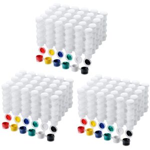 Tlily - 150 Strips Empty Paint Pots Cup Clear Storage Containers Mini Jar 3ml/0.1oz Tlily - 150 Strips Empty Paint Pots Cup Clear Storage Containers Mini Jar 3ml/0.1oz