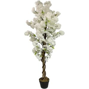 Leaf 150cm Artificial White Cherry Blossom Tree Leaf 150cm Artificial White Cherry Blossom Tree
